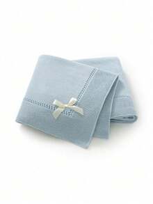Stroller Blanket, Bow Hollow Knitted Baby Blanket, Newborn Bag Blanket, Children's Air Conditioner Blanket, Available In All Seasons - Multicolor - View 11