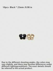 Pack 10 Pcs Colorful Oil Painted Metal Bowknot Pearl Buttons Decorative Fasteners For Fur Outerwear Sweaters Suits Irregular Hand‑Sewn Clothing Sewing Accessories - 10pcs - View 15