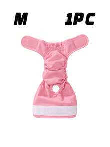 3/1pc Reusable Female Dog Diapers, Washable High Absorbent Puppy Diaper For Heat Cycle Or Excitement Urine Control, Pet Supplies - Dusty Pink - View 17