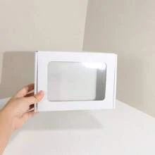 12pcs White Window Paper Boxes, Transparent Window Courier Packaging Boxes, Gift Boxes, Corrugated Paper Cartons, Shipping Boxes, Mailer Boxes - 12pcs - View 14
