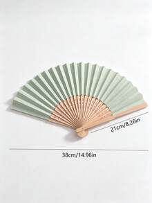 6/12/16/24/36 Pcs,Portable Foldable Bamboo Hand Fan Elegant Women Accessory, Instant Cooling For Wedding, Beach, Travel & Photo Props(Colors Are Dispatched Randomly.) - multicolor - View 11