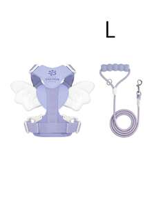 Lightweight Angel Wings Pet Harness & Leash Set, No-Pull Walking Strap For Small & Medium Dogs - Multicolor - View 21