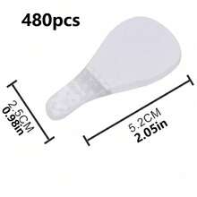 Invisible Face Stickers 60/40/80/120/240/480pcs, Face Tape, Jawline, Mask - White - View 9