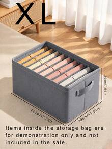 Thickened Divided Clothes Storage Box, Drawer Organizer For Pants, Jeans, Hoodies And Underwear - B - View 12
