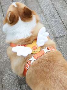 Lightweight Angel Wings Pet Harness & Leash Set, No-Pull Walking Strap For Small & Medium Dogs - Multicolor - View 9