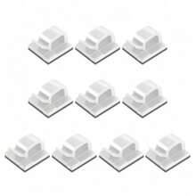 50/30/10pcs Car Wire Clip Self-Adhesive Cable Holder Car GPS Data Cable Light Cord Wire Fixing Organizer Home Wire Network Fixer Clips - multicolor - View 7
