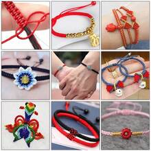 1 Roll 72# Braiding Necklace String Cord Handmade DIY Jewelry Craft Material, 0.8mm Macrame Rope - A - View 5