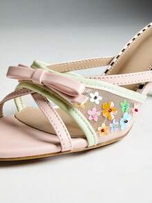SHEIN SHUZIA Women's Wide Fit Ladies Sexy Stiletto Heel Slip-On Sandals - Multicolor - View 7