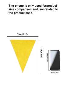 Colored Polyester Triangular Bunting Flags, Multi-Purpose Banners Suitable For Home And Event Decoration, Ideal For Occasions Including Weddings, Birthdays, Mawlid, National Day, Christmas, Halloween, Thanksgiving, New Year, Gardens And More - multicolor - View 4