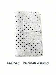 Muroi Mono Korean Style Polka Dot Denim A6 Notebook, Polka Dot Cloth Notebook Shell, Simple Korean Style Polka Dot Cloth A6 Loose Leaf Notebook, Student DIY Notebook, Portable Notebook, Adjustable Cover For Notebook, Front And Rear Storage Function Metal Loose Leaf Clip, Sturdy And Durable Diary Notebook Material, Daily Writing Travel Diary School Office Supplies, Birthday And Back To School Season Simple Style Notebook Gift. - multicolor - View 9