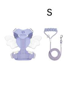 Lightweight Angel Wings Pet Harness & Leash Set, No-Pull Walking Strap For Small & Medium Dogs - Multicolor - View 14