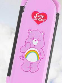 SHEIN X Care Bears 卡通熊圖案可折疊梳子附鏡子，輕巧便攜梳子附理髮刷毛，可愛旅行尺寸口袋梳，適合日常理容與隨身補妝 - 淺粉色 - 查看 6