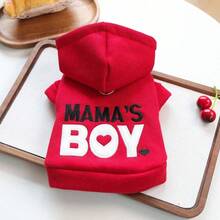 PETSIN 1pc Universal Pet Clothing For Cats And Dogs, Casual Comfort Embroidered Hooded Sweatshirt For Small Dogs, Everyday Pet Outfit - Multicolor - View 21