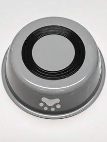 One Double-Layer Stainless Steel Bone And Paw Print Cartoon Pattern Large Capacity Non-Slip And Anti-Tipping Pet Bowl. Suitable For Small And Medium-Sized Cats And Dogs. Not Suitable For Large Dogs. - Multicolor - View 8