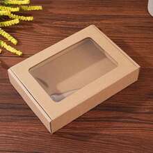 12pcs White Window Paper Boxes, Transparent Window Courier Packaging Boxes, Gift Boxes, Corrugated Paper Cartons, Shipping Boxes, Mailer Boxes - 12pcs - View 5