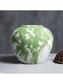 Handmade Chinese Style Vase Decor, New Chinese Retro Ceramic Thick Pottery Large Flower Pot - Flowerpot - View 7