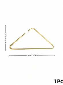 Cirelle 1PC Solid Aluminum Alloy Triangle Clothes Hanger, Luxury Non-Slip Non-Marking Hanger, Wet & Dry Use Durable Garment Storage Rack, Space Saving Closet Organizer For Bedroom Balcony, Housewarming Gift - Multicolor - View 13