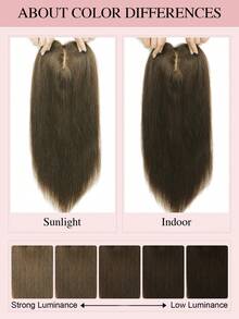 ZERO-NET 16inch Real Human Hair Toppers For Women 5.5x5.5" Base Size Toppers Hairpieces For Women - S3 - View 9