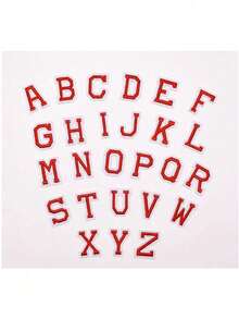 10/26pcs Small English Alphabet & Number Embroidered Patches, 1.5 Inch/3.8cm Size, Sew On/Iron On Decorations For Apparel, Jackets, Hats, Books, Bags - DIY Embroidery Patch Accessories36333 - multicolor - View 22