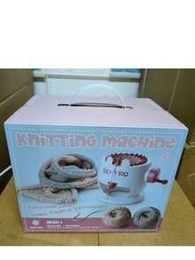 Needle Hand Knitting Loomkit, Diy Scarf, Hat, Sweater, And Socks For Adults, With Row Counter - pink - View 10