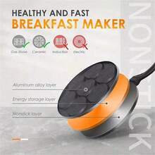 1 Pc Mini Pancake Griddle, Mini Pancake Pan, Pancake Maker With 7 Mold Design, Cookware, Kitchenware, Kitchen Supplies, Kitchen Items - View 4
