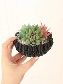 1PC Standard Size Gothic Skull Edge Storage Bowl Desktop Jewelry Key Organizer Or Succulent Planter Dark Vintage Style Multi Use Compact Sturdy Non Slip Base For Vanity Dresser Entryway Office Living Room Bedroom Home Decor Essential - A - View 8