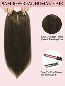 ZERO-NET 16inch Real Human Hair Toppers For Women 5.5x5.5" Base Size Toppers Hairpieces For Women - S3 - View 7