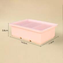 Silicone Ice Mold With Lid - Large Capacity For Soft Ice Cubes, Suitable For Refrigerator, One Cup Size For Soup, Soup And Sauce , Great For Use In Christmas, Halloween, Easter, And Thanksgiving - Multicolor - View 3