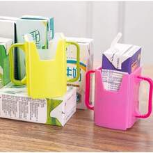 1Pc Baby Pouch Protector, Squeeze-Resistant & Leak-Proof Food Pouch Holder, Juice Box Holder, Reusable Milk Anti-Squeeze Cup Set, Drink Spill-Proof Cup Set - Multicolor - View 4