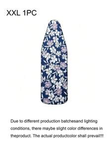 1 cái vỏ bọc bàn là đệm nâng cấp, họa tiết hoa trắng, viền co giãn dễ lắp đặt, bền và có thể giặt máy, kích thước siêu lớn dày phù hợp với hầu hết bàn là tiêu chuẩn, phụ kiện trang trí phòng giặt đồ phong cách cho gia đình - Lá trắng - Xem 13