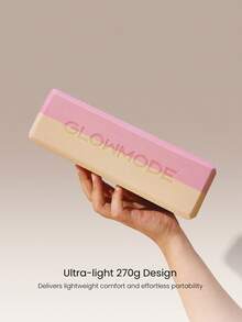 GLOWMODE Sunrise Practice Two-Tone High-Density Yoga Block With Textured Matte Non-Slip Finish For Yoga, Pilates & Advanced Practice Studio Wellness - Pink - View 5