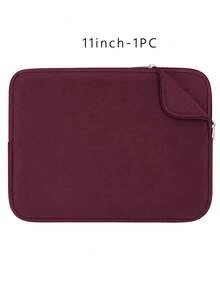 1pc Laptop Sleeve Bag, Fits 11/13//15/16 Inch Notebooks - Ultra Slim Protective Case, Soft Lining, Universal Size - Compatible With Air Pro Essential, Xps Protector, Hp Pavilion Cover, Swift Shield, Zenbook Guard, Essential For Office - Burgundy - View 11