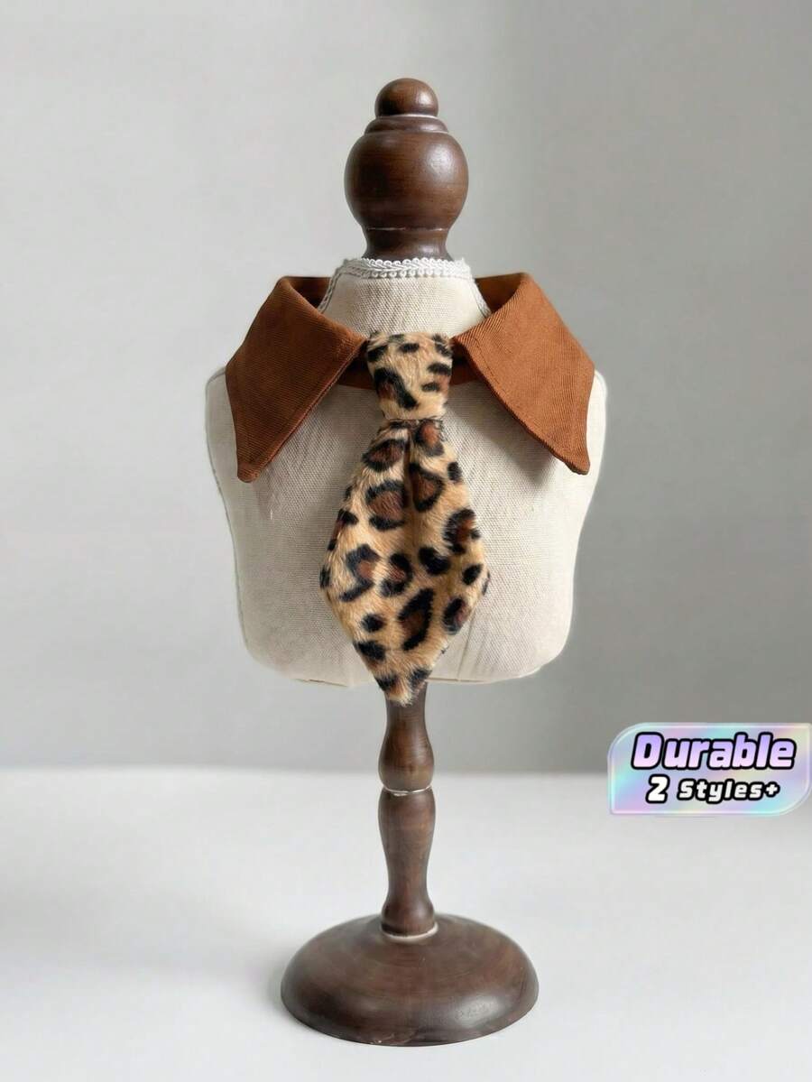 1pc Adjustable Denim Pet Tie, Cute Neck Scarf Collar For Small Dogs & Cats, Photo Prop Pet Accessory - Multicolor - View 1