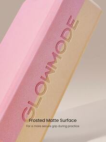 GLOWMODE Sunrise Practice Two-Tone High-Density Yoga Block With Textured Matte Non-Slip Finish For Yoga, Pilates & Advanced Practice Studio Wellness - Pink - View 4