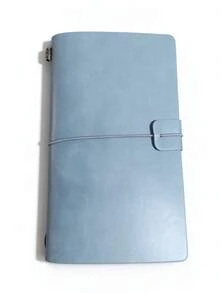 1pc Soft And Delicate Leather Texture, Water-Resistant And Stain-Resistant, With An Elegant Feel. The Elastic Straps Can Securely Hold The Notebook To Prevent It From Spreading Apart. - Multicolor - View 5