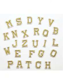 10/26pcs Small English Alphabet & Number Embroidered Patches, 1.5 Inch/3.8cm Size, Sew On/Iron On Decorations For Apparel, Jackets, Hats, Books, Bags - DIY Embroidery Patch Accessories36333 - multicolor - View 20