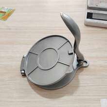 Alat Pembuat Tortilla, Taco, Roti, Tortilla Meksiko, dan Burrito dari Paduan Aluminium Tahan Lama Ukuran 6,5 Inci Warna Perak. - Perak - View 10
