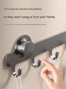 Strong Suction Door Hook, Heavy Duty, Suitable For Home Entrance And Coat Hanger - Multicolor - View 5