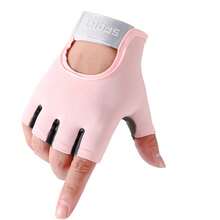 Guantes antideslizantes de media uña, protección completa de la palma, guantes de fitness transpirables, unisex, guantes de ciclismo de media uña, guantes de fitness para entrenamiento con pesas, dominadas, equipo de fitness, accesorios de bicicleta, equipo de deportes al aire libre - Multicolor - Ver 6
