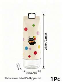 Joivida 1pc/2Pcs Portable Travel Toothbrush Holder Case, Wide Opening Toothpaste Toothbrush Storage Container, Drinking Cup With Metal Carry Clip, Cute Polka‑Dot Cat Design, For Travel Camping Home Bathroom Accessories - Multicolor - View 14