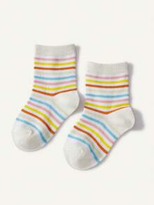 Cozy Pixies 5 Pairs Of Cartoon Little Lion Star Pattern Socks Colored Striped Socks Children's Socks Baby Cute Versatile Travel Socks - Multicolor - View 6