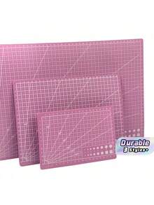 Pink Clay Model Work Mat Set, A3/A4/A5 3‑Sizes Large Medium Small, DIY Handmade Figure Craft Pad - Pink A3+A4+A5 - View 1