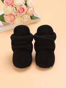 Winter Soft-Soled Baby Shoes, Warm And Non-Slip, Suitable For 3-6-12 Months Baby Toddler Boots - Black - View 6