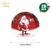 Muroi Mono 25/100 Pieces Of Disposable Party Supplies, Including Disposable Paper Plates, Napkins, Cups, Suitable For Dessert Service, Party Decorations, Various Events, And Gatherings, Including Christmas. - Style 3 - View 12