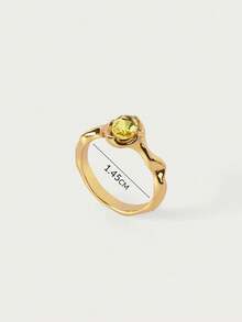 Glisma 1Psc Women's Single Ring - Gold - View 24
