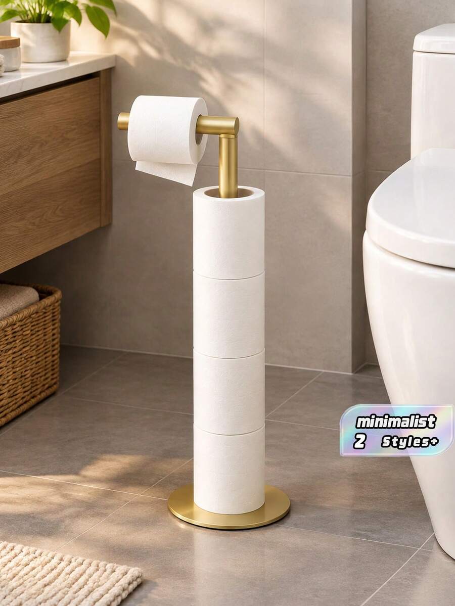 Toilet Paper Holder , Durable Construction Saves Space, Toilet Paper Storage, Sturdy Tissue Holder - Multicolor - View 1