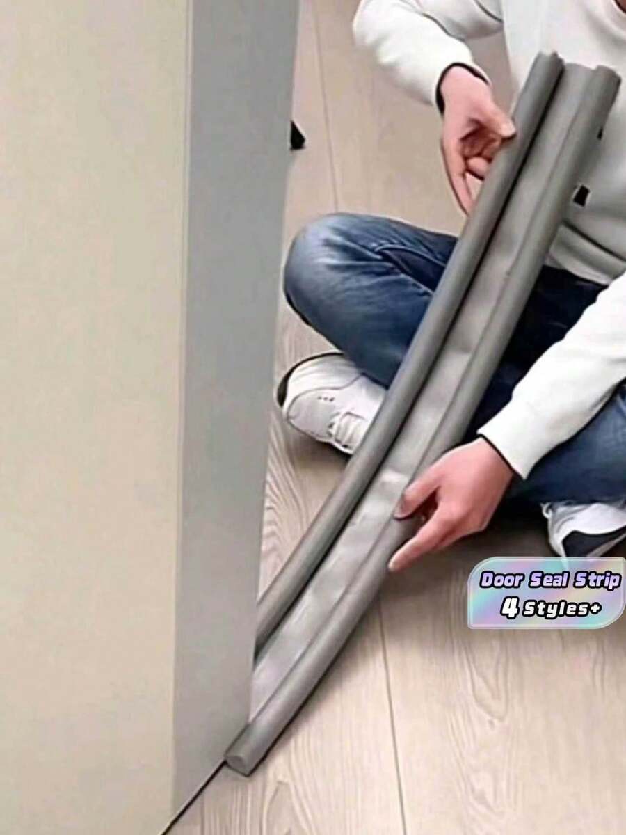 مانع تسرب رمادي بسيط – سد فجوة الباب لعزل الصوت في المنزل - مشاهدة 1