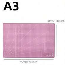 Pink Clay Model Work Mat Set, A3/A4/A5 3‑Sizes Large Medium Small, DIY Handmade Figure Craft Pad - Pink A3+A4+A5 - View 3