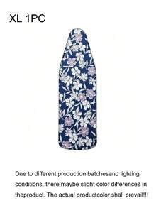 1 cái vỏ bọc bàn là đệm nâng cấp, họa tiết hoa trắng, viền co giãn dễ lắp đặt, bền và có thể giặt máy, kích thước siêu lớn dày phù hợp với hầu hết bàn là tiêu chuẩn, phụ kiện trang trí phòng giặt đồ phong cách cho gia đình - Lá trắng - Xem 15