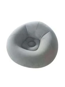 1 Piece Inflatable Sofa Chair, Foldable Portable Inflatable Leisure Chair With Backrest, Soft Bean Bag Style Seat For Living Room Bedroom Balcony Dormitory Outdoor Camping - Multicolor - View 11